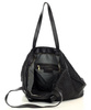 Torba damska pleciona shopper & shoulder leather bag - MARCO MAZZINI czarna