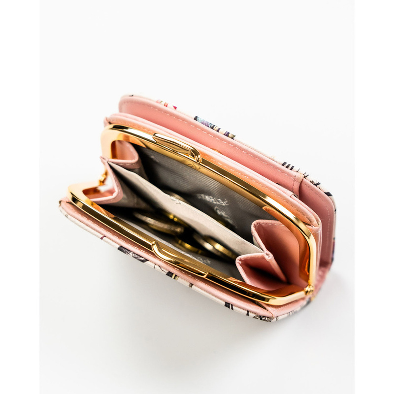 Modny portfel damski ze skóry ekologicznej zamykany na zatrzask i bigiel - Peterson