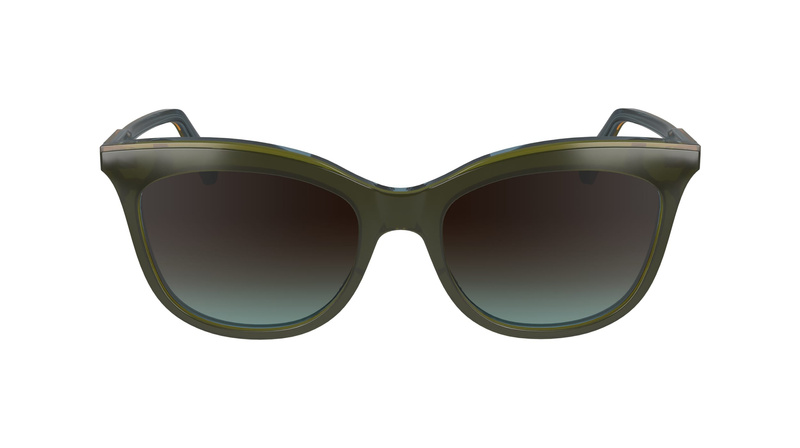 Okulary LONGCHAMP LO738S5318310. Okulary przeciwsłoneczne, Kolor zielony. Kobieta.