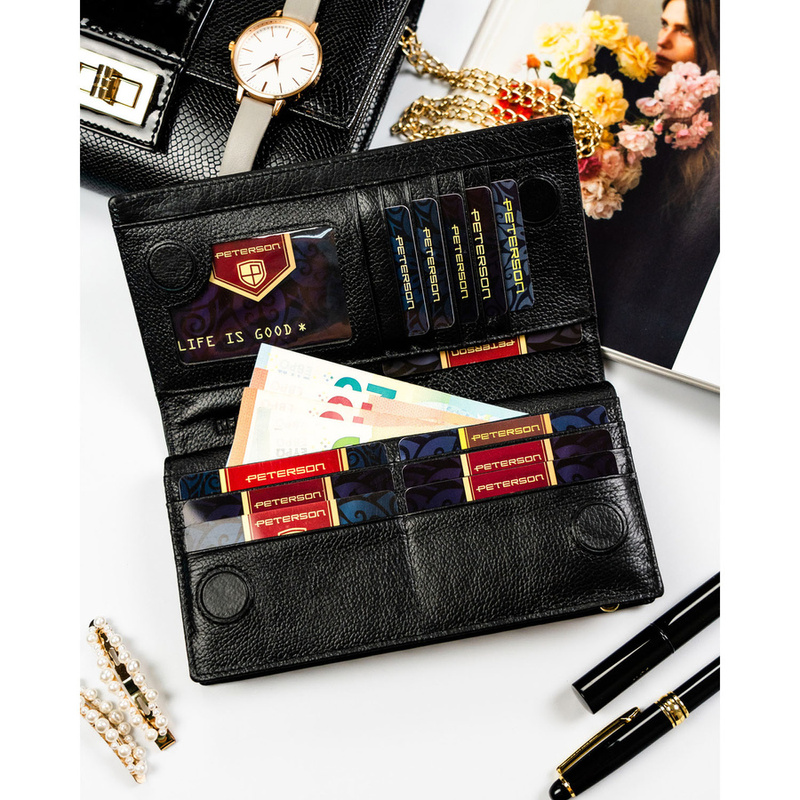 Skórzany damski portfel Peterson PTN PS1431-MLF