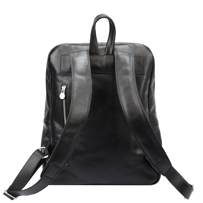 Florence Duży praktyczny damski plecak miejski skóra naturalna kieszenie