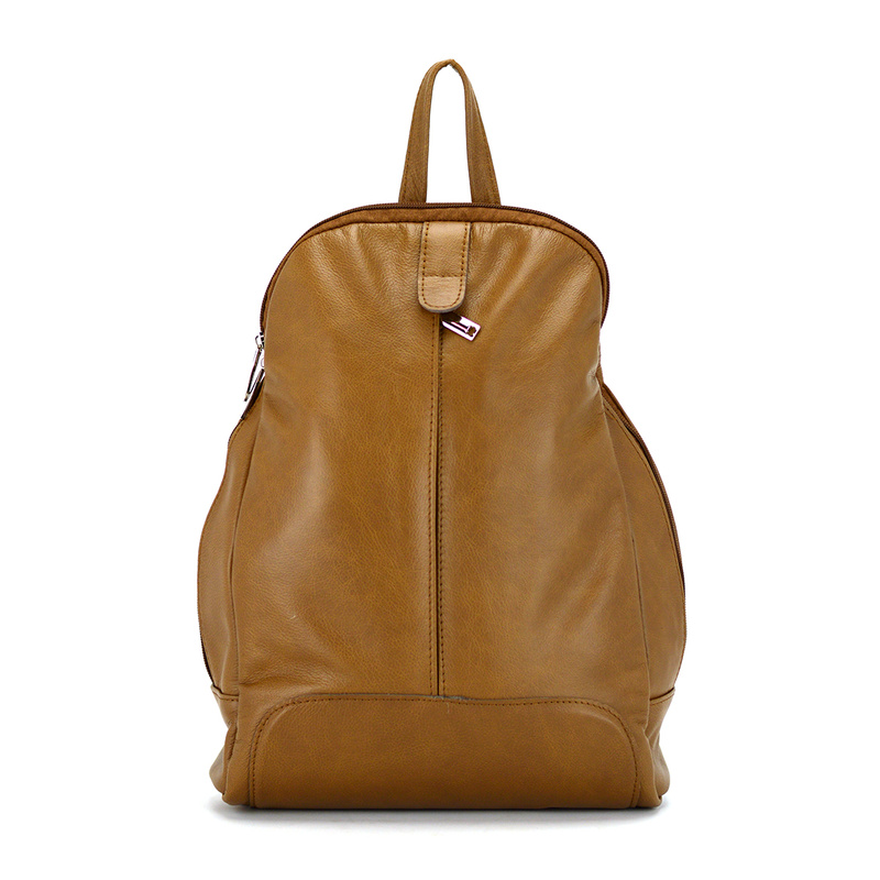 Voyager damski miejski plecak skóra naturalna duży z kieszeniami