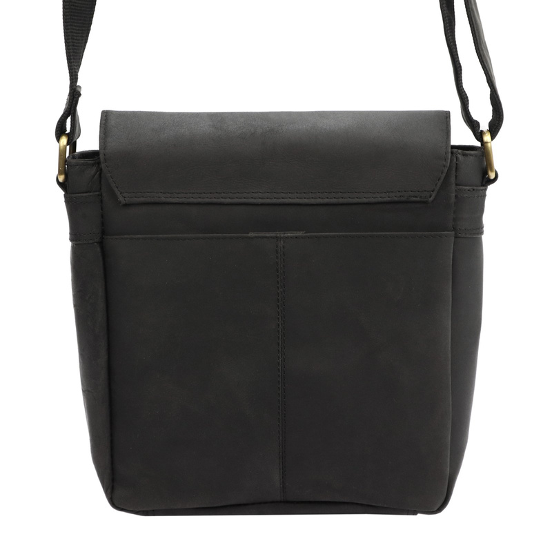 Saszetka męska z kieszeniami ze naturalnej skóry regulowany pasek od Nordee