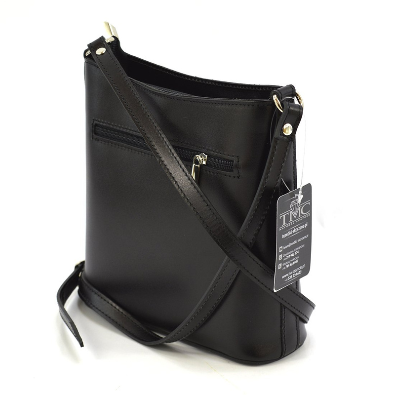 Skórzana pakowna damska listonoszka na ramię