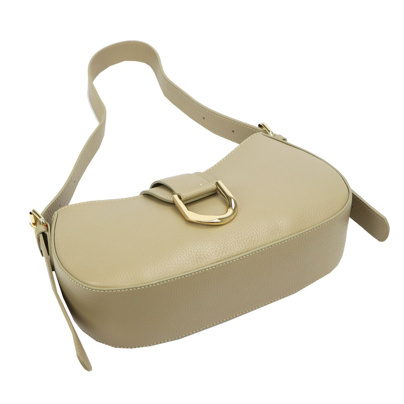 Vera Pelle damska listonoszka z kieszenią torebka na ramię skóra naturalna