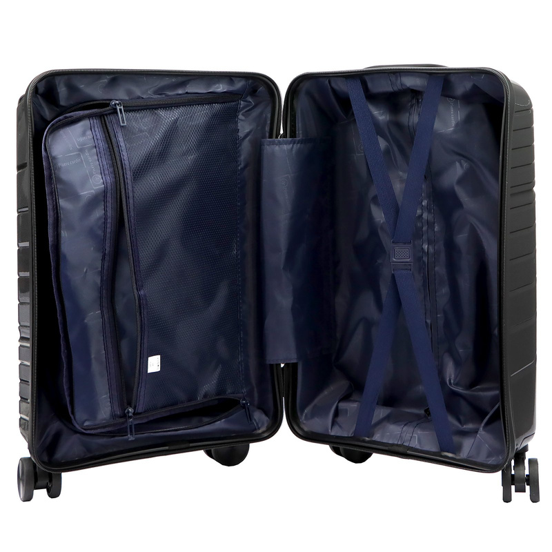 Pierre Cardin walizka na kółkach materiał ABS z zamkiem szyfrowym