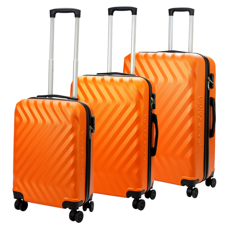 Mocna walizka damska z ABSu Pierre Cardin MED12 x3 Z