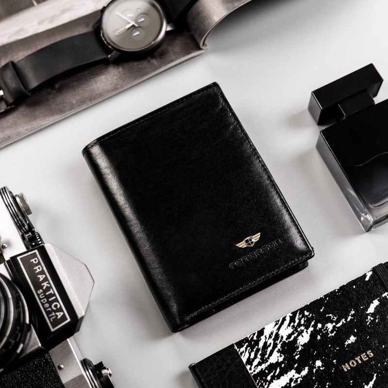 Skórzany męski portfel Peterson PTN N575-VT