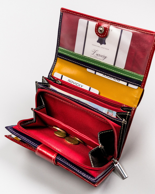 Skórzany damski portfel Rovicky R-RD-21-GCL-Q