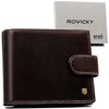 Rovicky portfel męski skóra naturalna rozbudowany pojemny system RFID