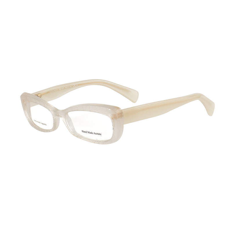 Okulary ALEXANDER MCQUEEN AMQ4203K6V. Okulary, Kolor żółty beżowy. Kobieta.