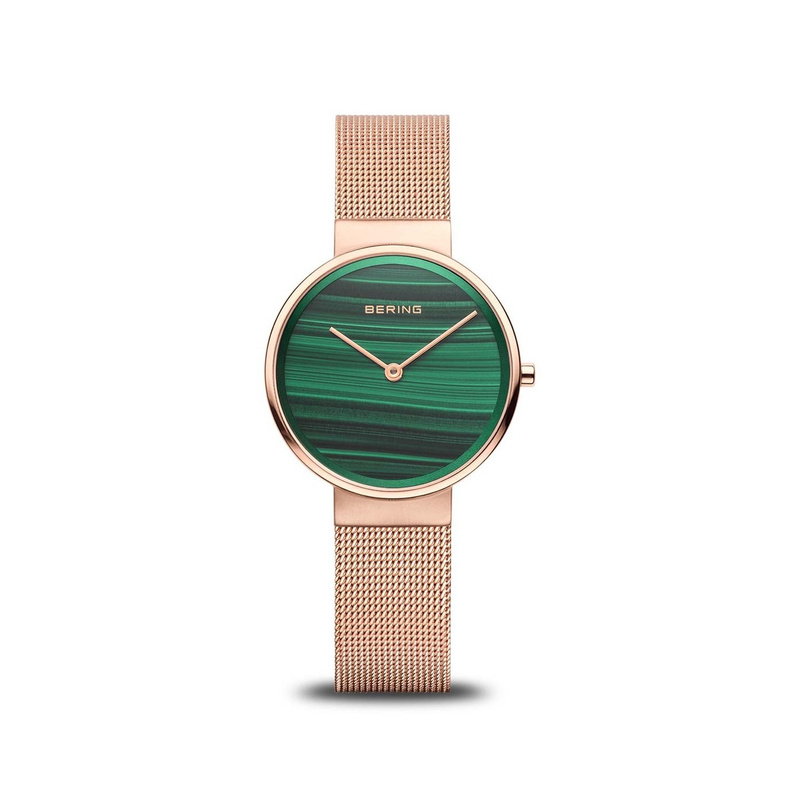 Zegarek BERING 14531-368. Kwarcowy, Kolor zielony. Kobieta.