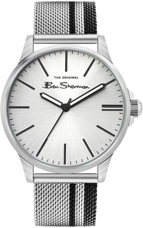 Zegarek BEN SHERMAN BS032SM. Kwarcowy, Kolor szary. Mężczyzna.