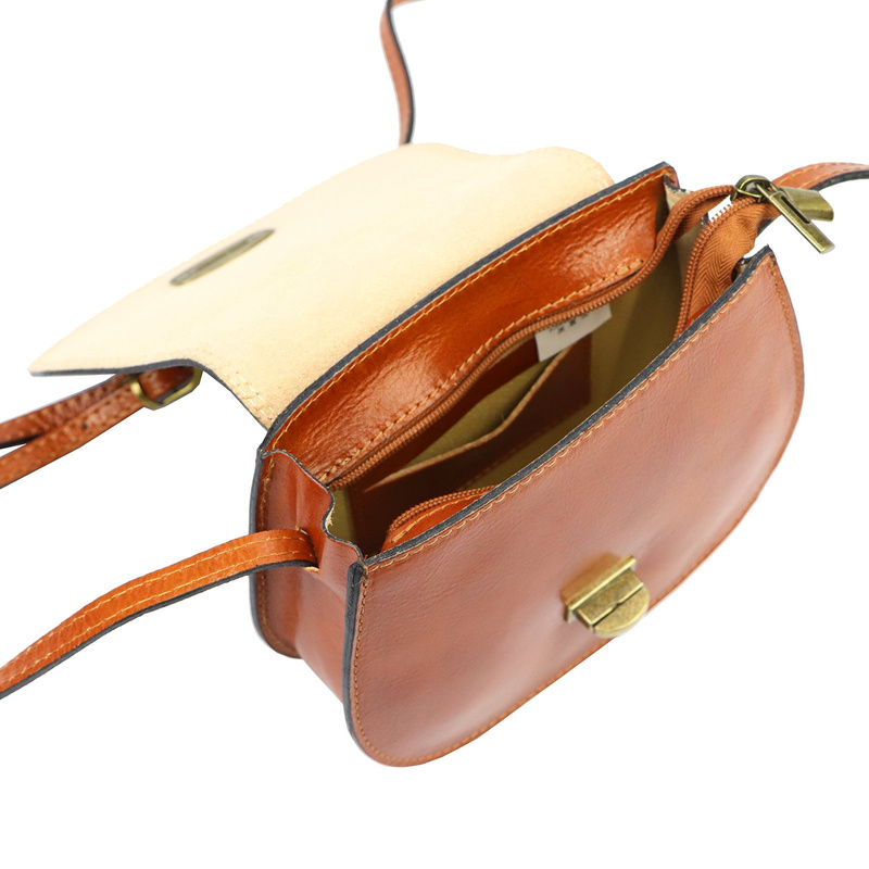 Gregorio Klasyczna damska listonoszka skóra naturalna torebka na ramię