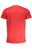 T-SHIRT M�SKI Z KR�TKIM R�KAWEM KLASY CAVALLI CZERWONY