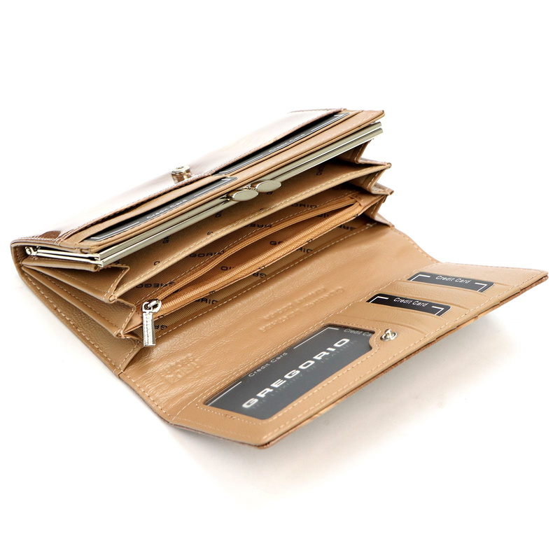 Skórzany damski portfel Gregorio FF-100