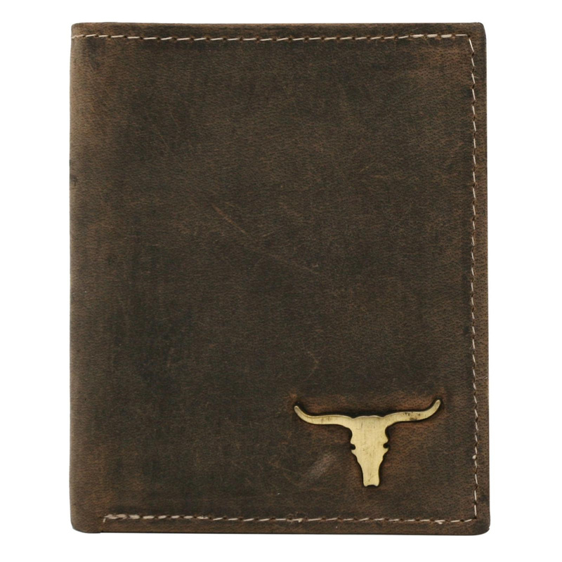 Wild pionowy męski portfel skóra naturalna rozbudowany pojemny RFID