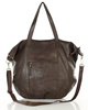 Torba damska skórzana shopper z kieszeniami - It bag MARCO MAZZINI smooth brąz caffe