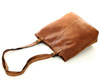 Torebka damska shopper z regulacją rączek skóra old pelle - MARCO MAZZINI brąz camel