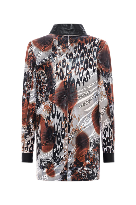 Bukowski Dwustronna damska kurtka skóra naturalna długa z kapturem