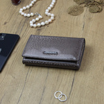 Zgrabny pojemny Skórzany damski portfel Gregorio