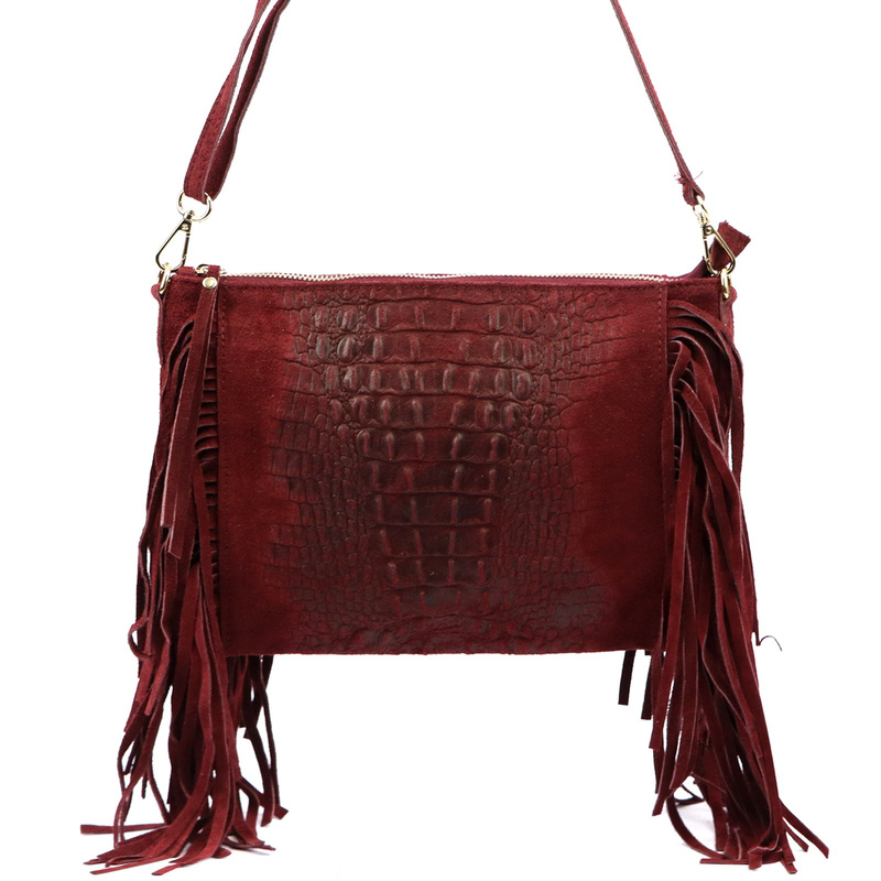 Damska torebka ze skóry naturalnej Luka 26-015 CROCO
