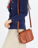 Torebka skórzana crossbody bag MAZZINI VERONA - camel