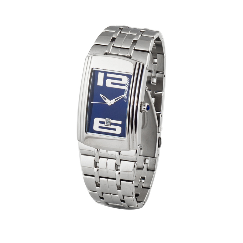 Zegarek CHRONOTECH CT7017M-09M. Kwarcowy, Kolor niebieski. Mężczyzna.