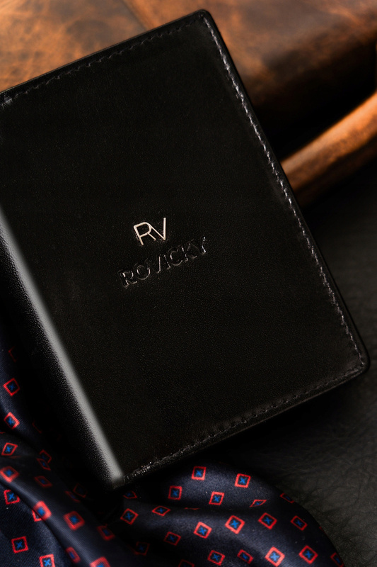 Duży Skórzany portfel męski system RFID Rovicky