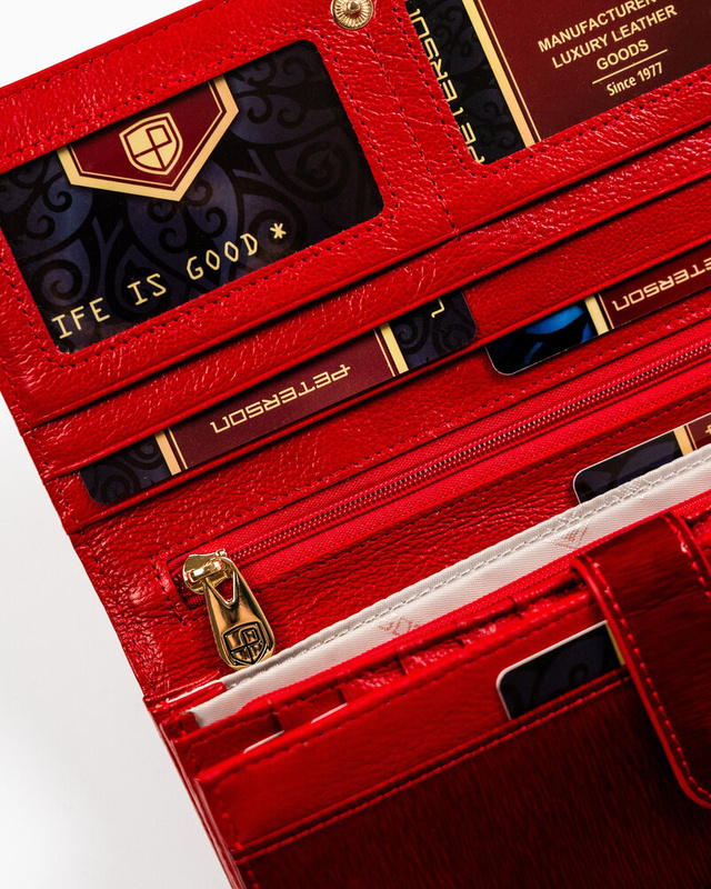 Skórzany damski portfel Peterson PTN 421077-SH-1