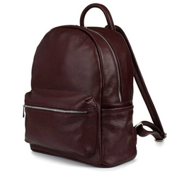 Skórzany plecak A4 duży pojemny do szkoły Włoski P16