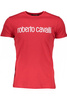 ROBERTO CAVALLI MĘSKI T-SHIRT Z KRÓTKIM RĘKAWEM CZERWONY