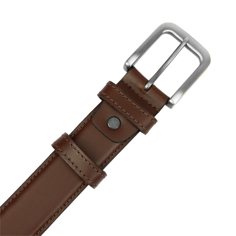 EL FORREST męski pasek do spodni skóra naturalna klasyczna klamra