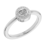 Biżuteria GUESS USR81003-56R. Pierścionek, Kolor srebrny. Kobieta.