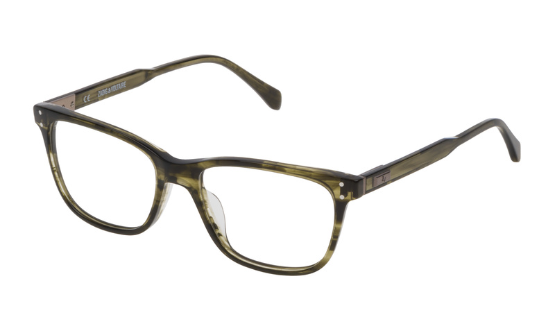 Okulary ZADIG&VOLTAIRE VZV181520P90. Okulary, Kolor zielony brązowy. Mężczyzna.