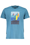 GIAN MARCO VENTURI T-SHIRT MĘSKI Z KRÓTKIM RĘKAWEM NIEBIESKI