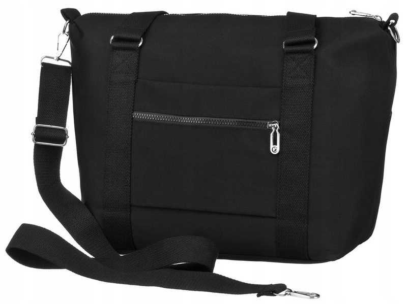 Duży shopper damski z tkaniny nylonowej - Peterson