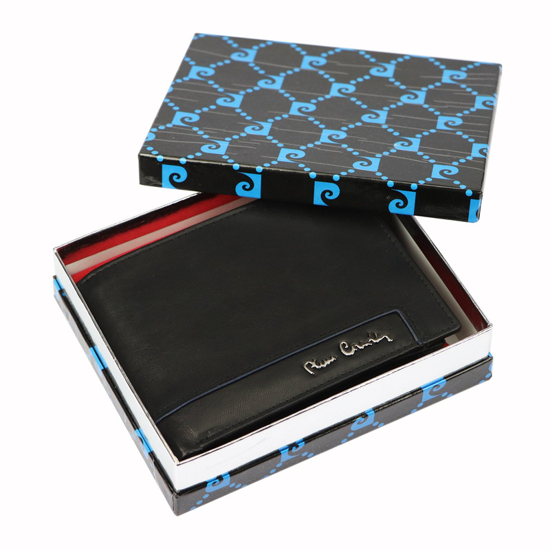 Pierre Cardin męski portfel skóra naturalna rozbudowany ochrona RFID