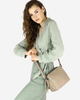 Torebka skórzana crossbody listonoszka dwie komory - MARCO MAZZINI beż cappuccino