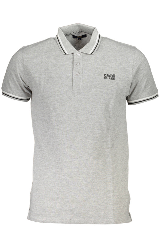 CAVALLI CLASS POLO KRÓTKI RĘKAW MĘSKI SZARY
