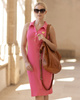 Torba damska skórzana shopper z kieszeniami - It bag MARCO MAZZINI brąz camel