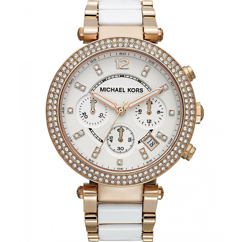 Zegarek MICHAEL KORS MK5774. Kwarcowy, Kolor biały. Kobieta.