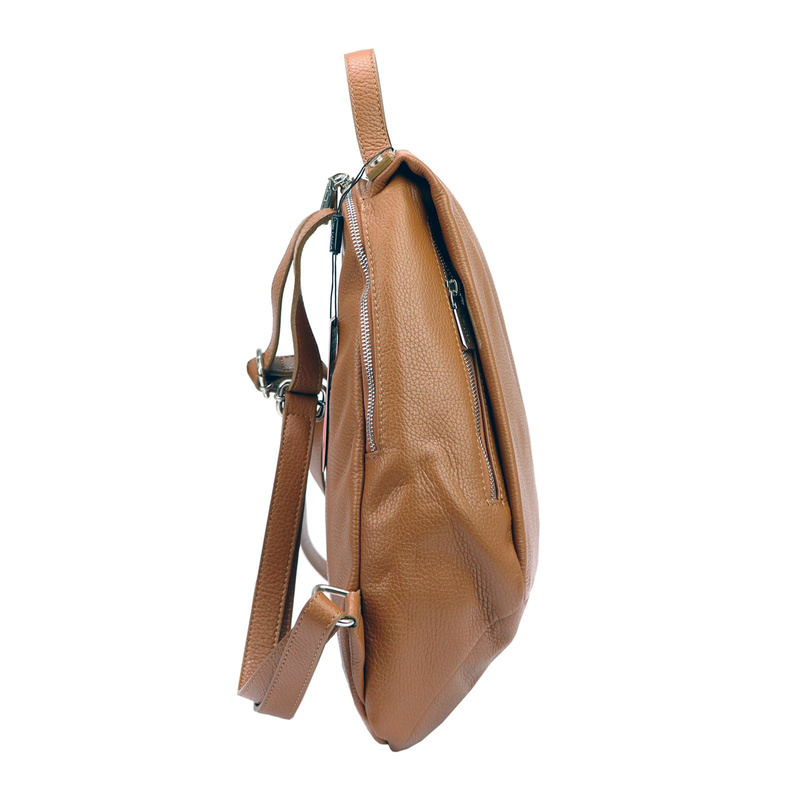 Pierre Cardin damski Skórzany duży plecak miejski duży z kieszeniami