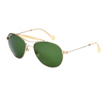 Okulary HALLY&SON DEUS DH501S02. Okulary przeciwsłoneczne, Kolor złoty. Unisex.