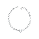 Biżuteria GUESS JUBN05015JWRH. Naszyjnik, Kolor szary. Kobieta.