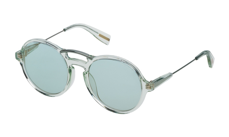 Okulary TRUSSARDI STR213512GNG. Okulary przeciwsłoneczne, Kolor zielony. Kobieta.