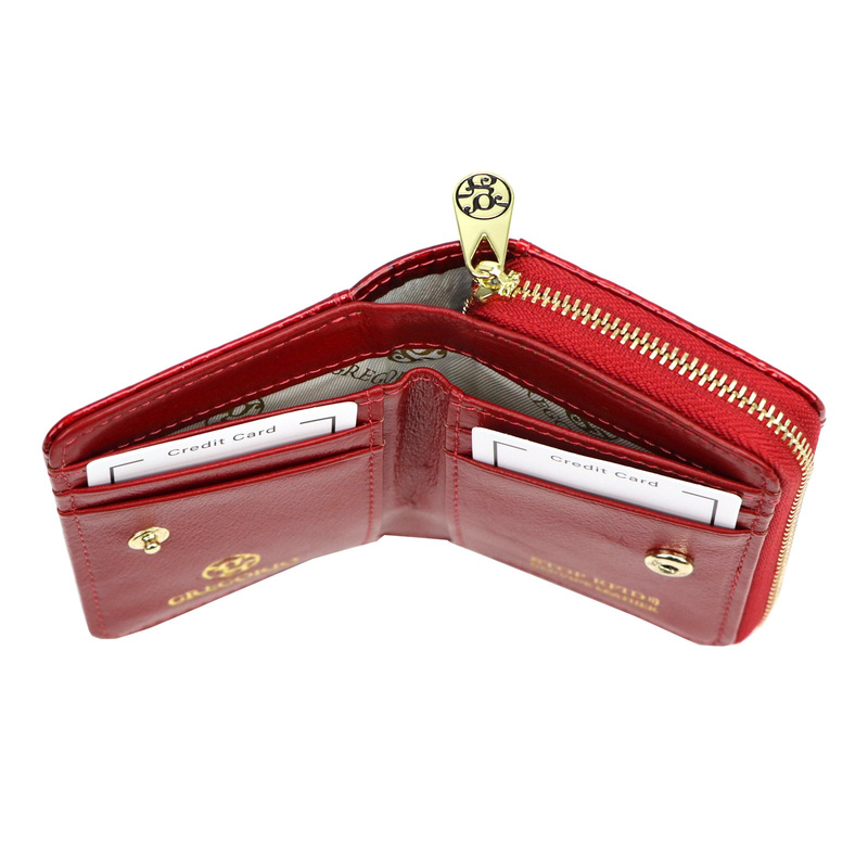 Portfel damski Gregorio GFN-125 mały z tłoczeniem croco