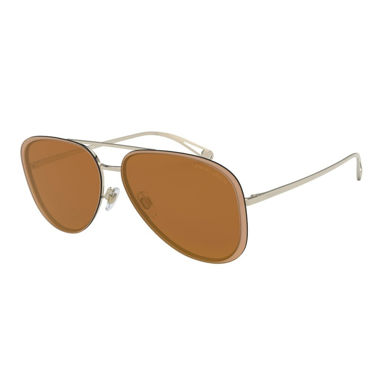 Okulary GIORGIO ARMANI AR6084-30136H. Okulary przeciwsłoneczne, Kolor złoty. Mężczyzna.