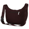 Bordowa torebka damska z poliestru zamykana suwakiem - Peterson
