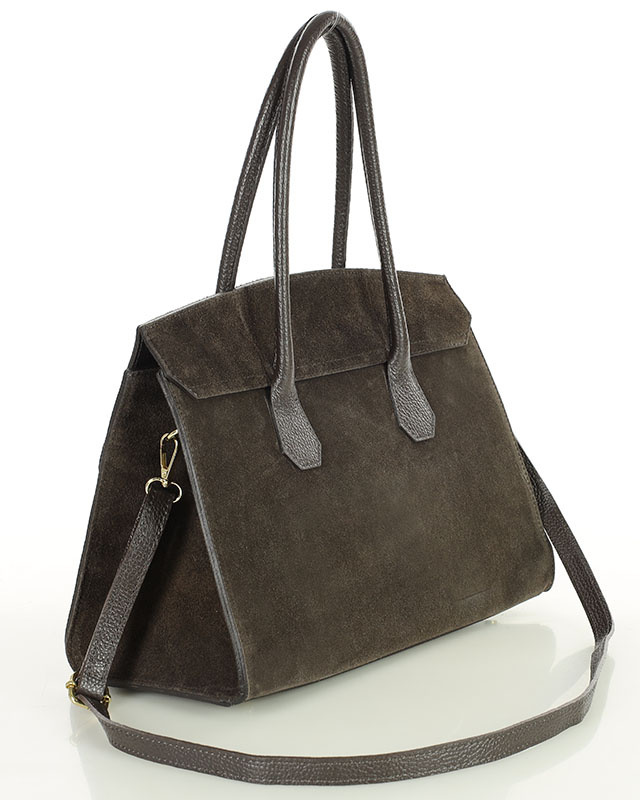 Torebka damska worek hobo bag skóra naturalna - MARCO MAZZINI czarna